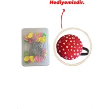 Kuş Desen Kafalı Renkli Şık ve Hoş Toplu İğne (50)Adet