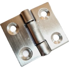 Nobel Paslanmaz Çelik 4 cm Dar Yaprak Menteşe 40X36X1 mm – Dayanıklı Mini Menteşe 5li Set