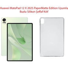 Ukscase Huawei Matepad 12 x 2025 Papermatte Edition Uyumlu Buzlu Şeffaf Kılıf