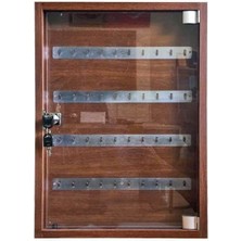 Panda 20 Anahtar Kapasiteli Ahşap Anahtar Dolabı - (30X40CM)