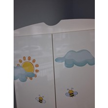 Bengi Ankara Mobilya Dolap Kuzu 90648 Iki Kapaklı Dijital Baskı  Sınıf Suntalam Demonte