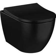 VitrA S60 Asma Klozet Smoothflush Mat Siyah 7510B083-0090