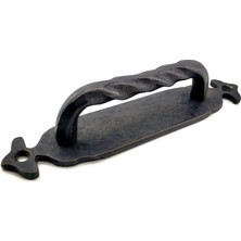 Antika Tarz Dekoratif Pirinç Burgulu Çekme Kol - 148X33 Mm, Oksit Nemere Home