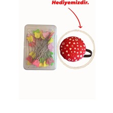 Ayıcık Kafalı Renkli Şık ve Hoş Toplu Iğne (50)Adet