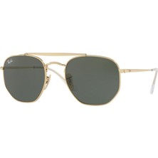 Ray-Ban 0RB3648-001/51 Unisex Güneş Gözlüğü Hafif Tasarım ve Altın Çerçeve ile Şık Seçim