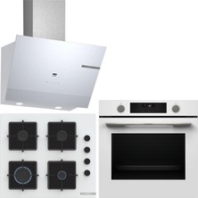 Bosch Beyaz 3 Lü Ankastre Set 511 ( HUA736EV0T - POP6C2P31O - DWK67PJ20T ) - Buhar Destekli -