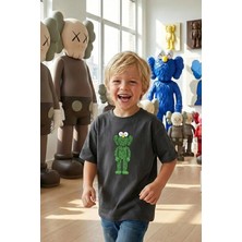 Monila Erkek Çocuk Pamuklu Bisiklet Yaka Baskılı T-Shirt