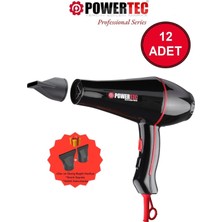 Powertec TR-601 Profesyonel Fön Makinesi 12 Adet