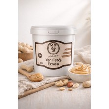 Ayes Gıda %100 Doğal Şekersiz Sade Yer Fıstığı Ezmesi 1 kg (Katkısız ve Ilave Yağsız)