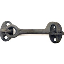 Antika Tarz Dekoratif Pirinç Maymuncuk Çengeli - 8,5cm, Oksit Nemere Home