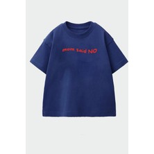 Monila Unisex Çocuk Pamuklu Bisiklet Yaka Baskılı T-Shirt