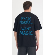 Gothamvibes Erkek Relaxed 006 Oversize Siyah T-Shirt