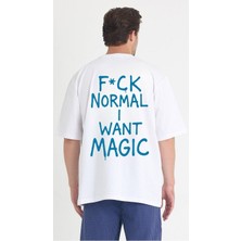 Gothamvibes Erkek Relaxed 007 Oversize Beyaz T-Shirt