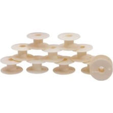 Set Dikiş Ev Tipi Dikiş Makinesi Masurası Krem Tayvan (10 Adet)