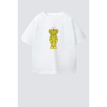 Monila Erkek Çocuk Pamuklu Bisiklet Yaka Baskılı T-Shirt