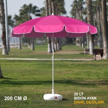 Branda Marketim Pembe Plaj Şemsiyesi 200 cm Ø
