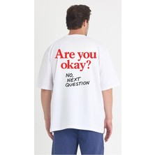 Gothamvibes Erkek Relaxed 008 Oversize Beyaz T-Shirt