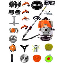 Eisenn German Cobrax 980 Pro Sırt Tırpan+ Akrobat Çapalama + Toprak Eşeleme 14 Parça Full Set