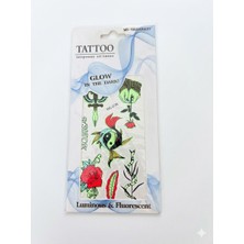 İğne İzi Fosforlu Karanlıkta Parlayan  Yapıştırma Geçici Dövme