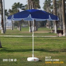 Branda Marketim Lacivert Mavi Plaj Şemsiyesi 200 cm Ø