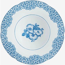 Vista Alegre Coralina By Oscar De La Renta Mavi Porselen Çukur Tabak 25 cm