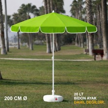 Branda Marketim Yeşil Plaj Şemsiyesi 200 cm Ø