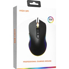 OEM Gaming Rgb Light Black Color 7200 Dpı 6 Button Mouse