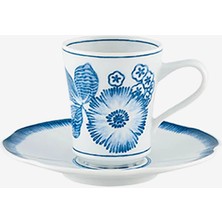 Vista Alegre Coralina By Oscar De La Renta Mavi Porselen Kahve Fincanı 130 ml
