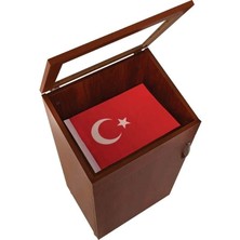 Panda Ahşap Kapaklı Bayrak Dolabı