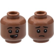 LEGO Minifigür Parçaları: Kafa: 3626PB2993