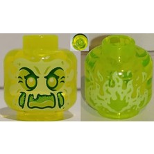 LEGO Minifigür Parçaları: Kafa: 3626PB3333