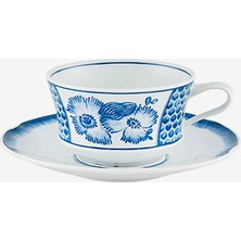 Vista Alegre Coralina By Oscar De La Renta Mavi Porselen Çay Fincanı 230 ml