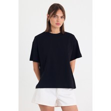 Gothamvibes Kadın Timeless Oversize Siyah T-Shirt
