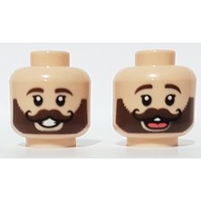 LEGO Minifigür Parçaları: Kafa: 3626PB2909