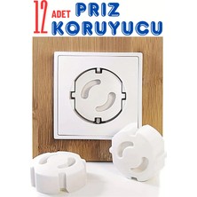 MasterCar 12 Adet Bebek Güvenlik Priz Koruyucusu, Elektrik Prizleri Koruması, Priz Çocuk Güvenliği