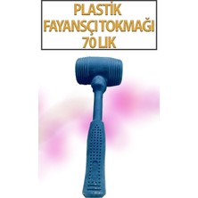 Eltos Kauçuk Tokmak Fayans Fayansçı Tokmağı Çekiç Seramik Karo Döşeme Parke Tadilat 70 Lik Siyah