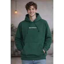 Starzone Kapüşonlu Feels Like Heaven Tasarım Baskılı Sweatshirt