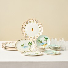 Karaca Forever Bone Pinello 26 Parça 6 Kişilik Kahvaltı Takımı