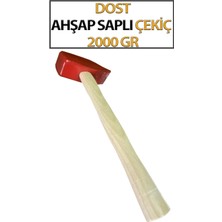 Dost Çekiç Ahşap Saplı Sağlam Dayanıklı 2000 gr