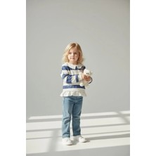 Lea Kids Kız Çocuk Pantalon Sweat Alttan Gömlek Detaylı Takım