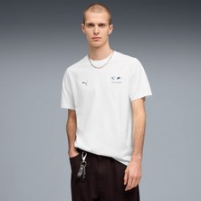Puma Bmw Motorsport Essential Logo Erkek Beyaz Tişört (634897-02)