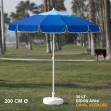 Branda Marketim Mavi Desenli Plaj Şemsiyesi 200 cm Ø