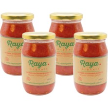 Raya Organik Organik Doğranmış Domates 4'lü Paket (345 G x 4)