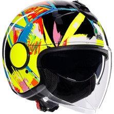 Agv Eteres Rossi Winter Test 19 Güneş Vizörlü Açık Kask
