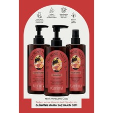 Réanima Glowing Mama Yeni Annelere Özel Onarıcı Şampuan Saç Kremi Tonik Üçlü Bakım Seti