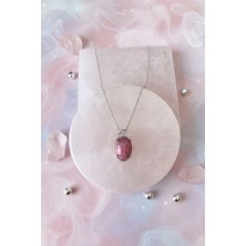 Dünya Doğal Taş Rodonit Taşı Kolye