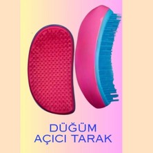 Uni Zer Saç Açıcı Tarak Kolay Tarama Düğüm Açıcı Tarak Yetişkin ve Çocuklar Için Kavisli Tarak