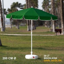 Branda Marketim Koyu Yeşil Plaj Şemsiyesi 200 cm Ø