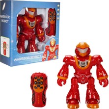 Sunman Sesli ve Işıklı Uzaktan Kumandalı Savaşçı Robot - Kırmızı