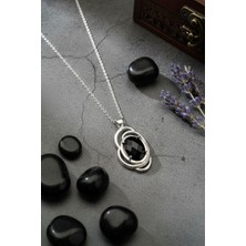 Dünya Doğal Taş Obsidyen Taşı Kolye